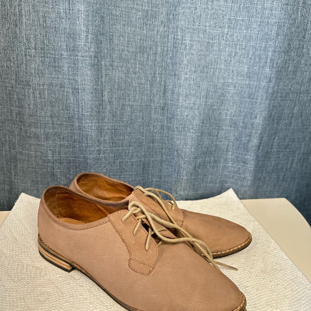 Jo Mercer Womens Lace Up Sneakers‎ Leather Flats Size 38 AU 7.5 USA